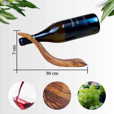 Weinflaschenhalter aus Olivenholz