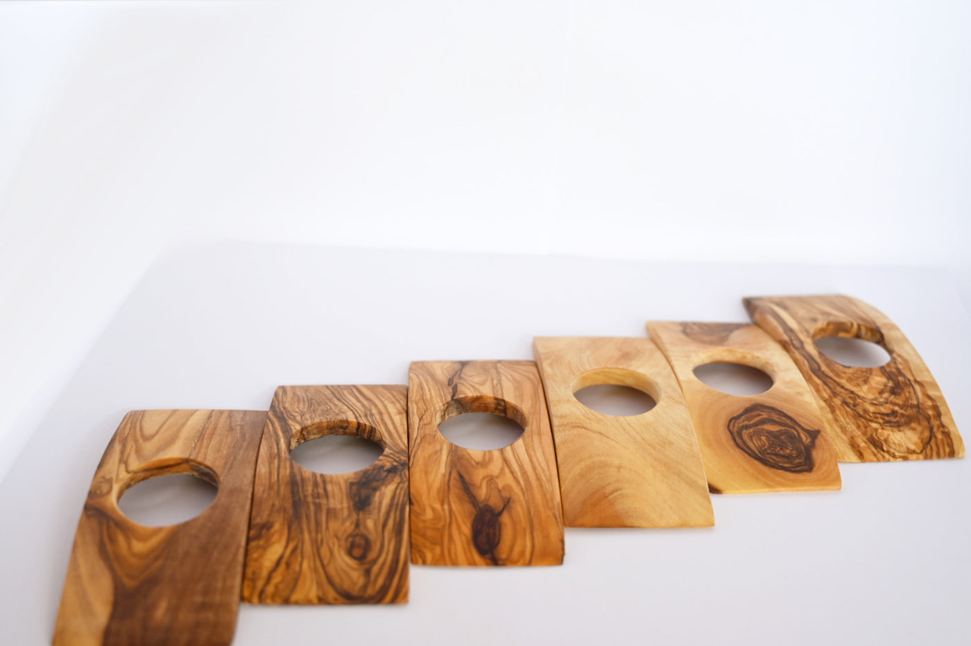 Ensaladeras (juego de 2) de madera de olivo