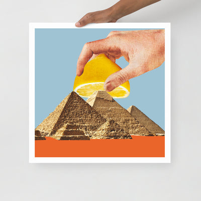 Gerahmtes Bild Kollektion "Kitchen Art" - Zitronen Pyramide