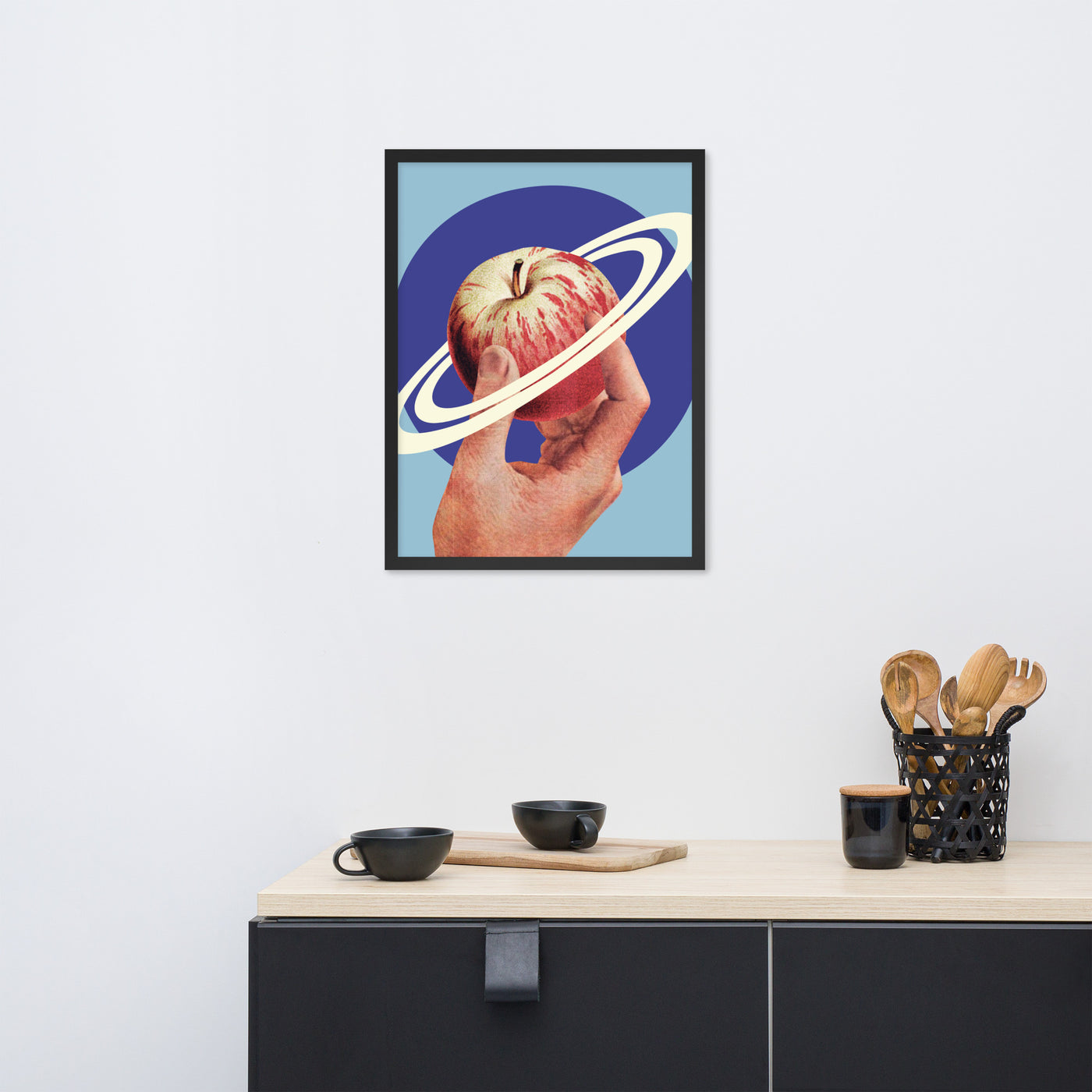 Gerahmtes Bild Kollektion "Kitchen Art" - Space Apple